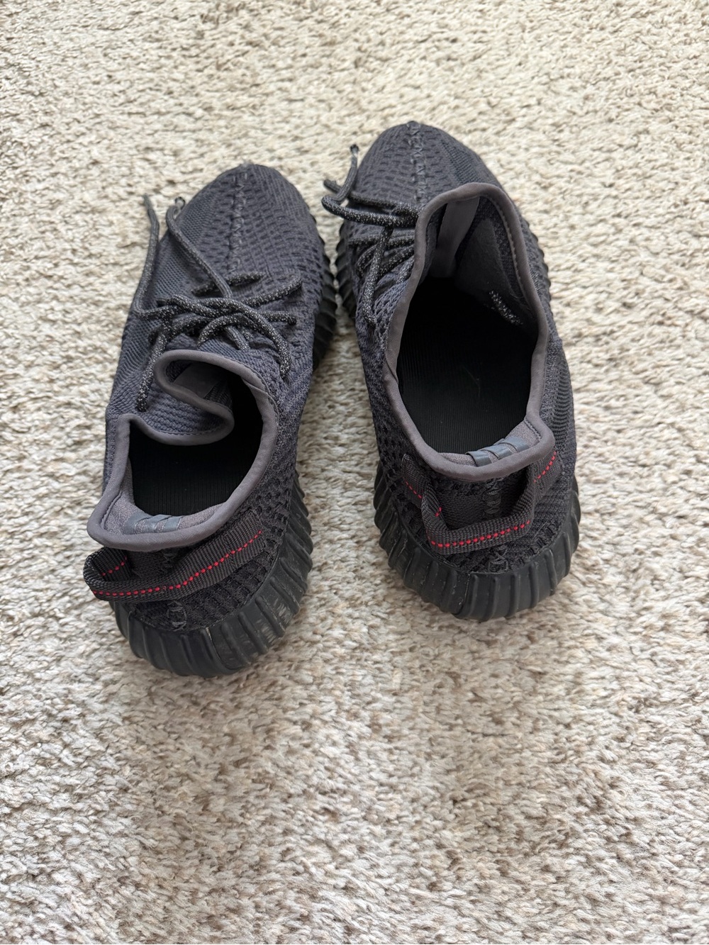 Women or Men's Black Yeezy Shoes - Casual Lace-Up Slip-On